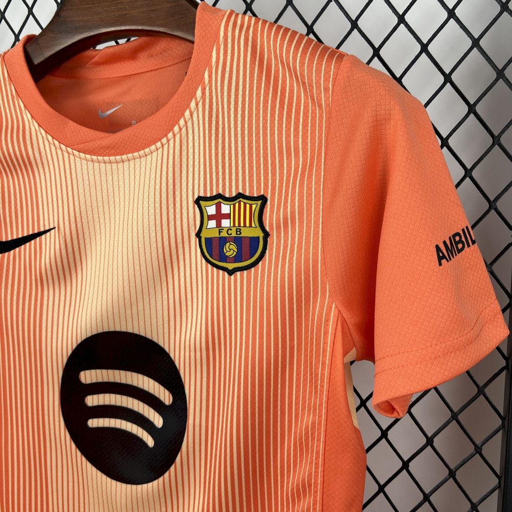 2025-2026 Barcelona Club Goalkeeper KIDS Football Shirt Fan edition1:1 China Quality