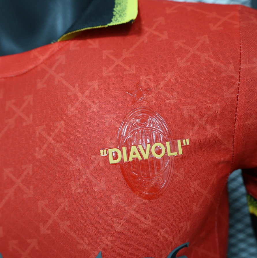 2025-2026 AC Milan Club Co-Branded Edition Jersey Player edition1:1  China Quality
