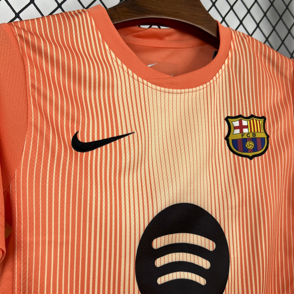 2025-2026 Barcelona Club Goalkeeper KIDS Football Shirt Fan edition1:1 China Quality