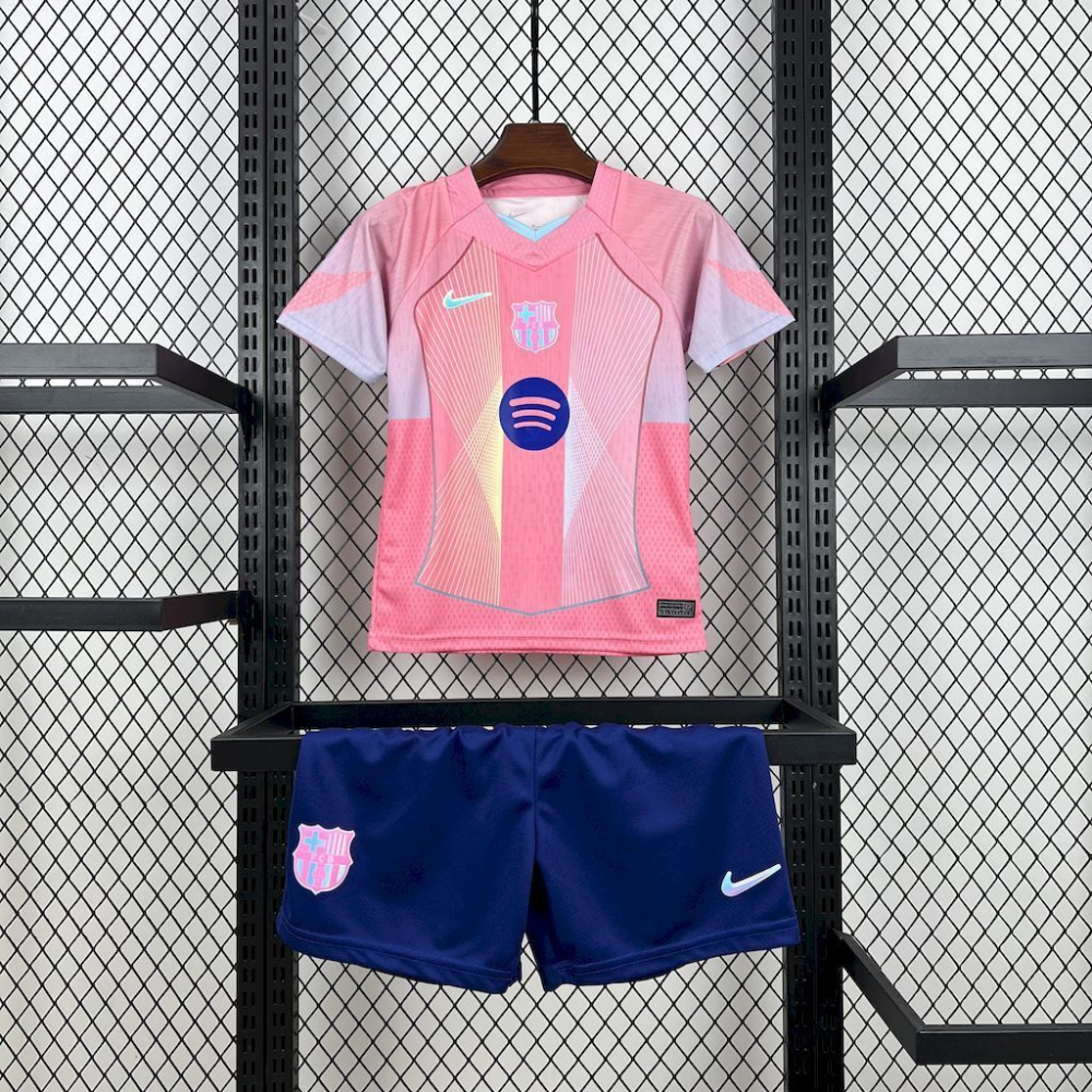 2025-2026 Barcelona Club pink special edition Kids Kit1:1 China Quality