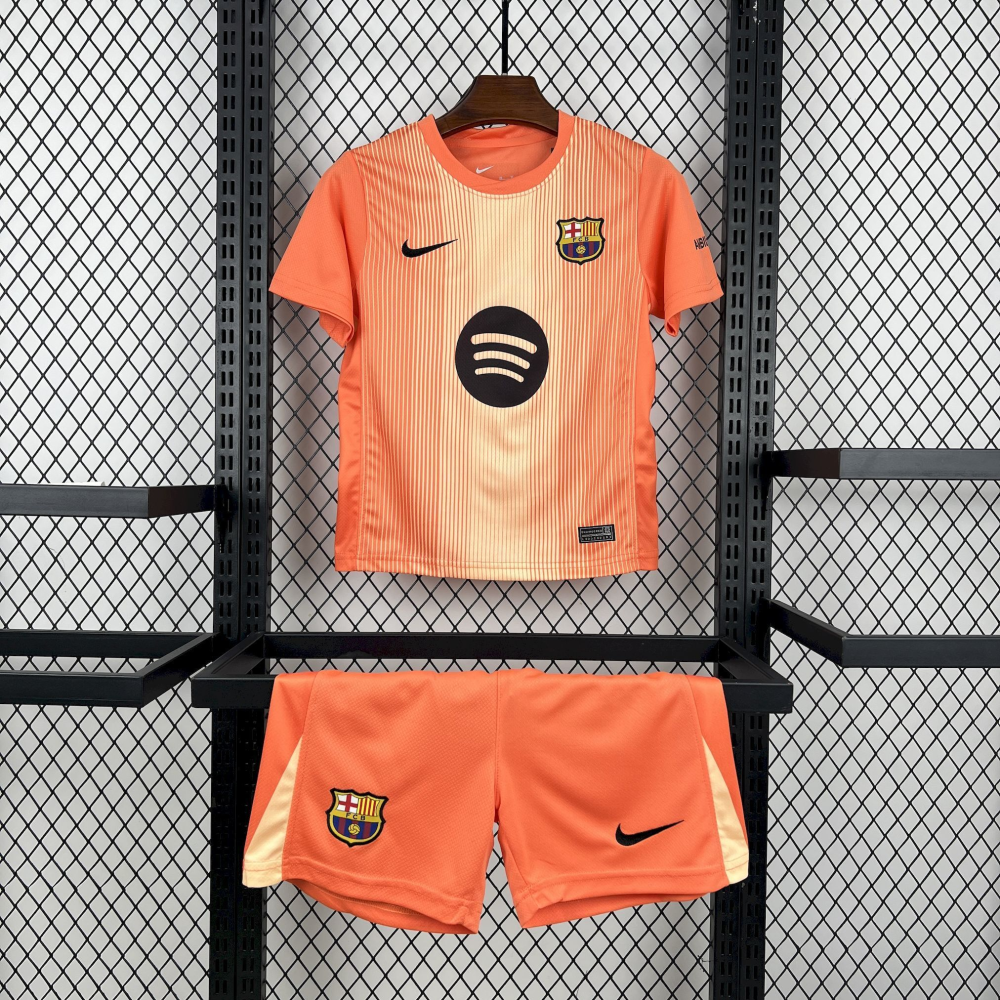 2025-2026 Barcelona Club Goalkeeper KIDS Football Shirt Fan edition1:1 China Quality