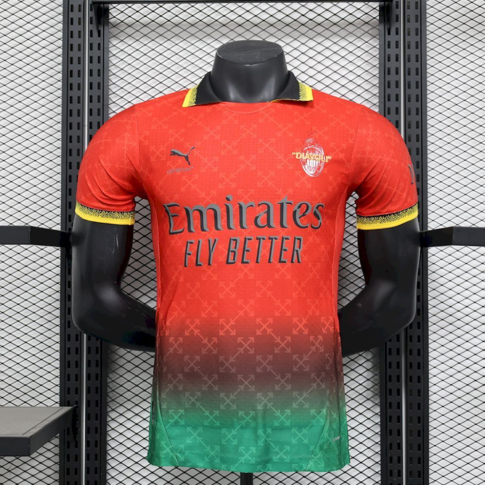2025-2026 AC Milan Club Co-Branded Edition Jersey Player edition1:1  China Quality