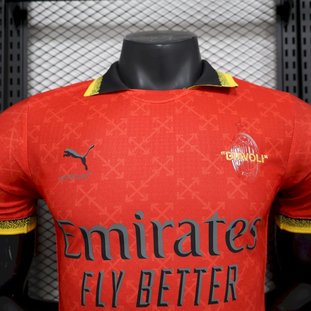 2025-2026 AC Milan Club Co-Branded Edition Jersey Player edition1:1  China Quality