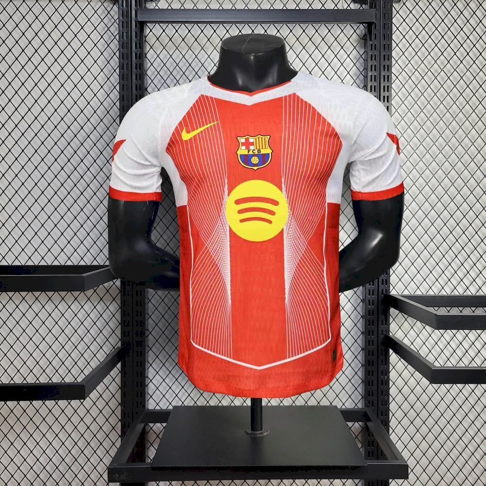 2025-2026 Barcelona Club orange special edition Jersey Player Version 1:1  China Quality