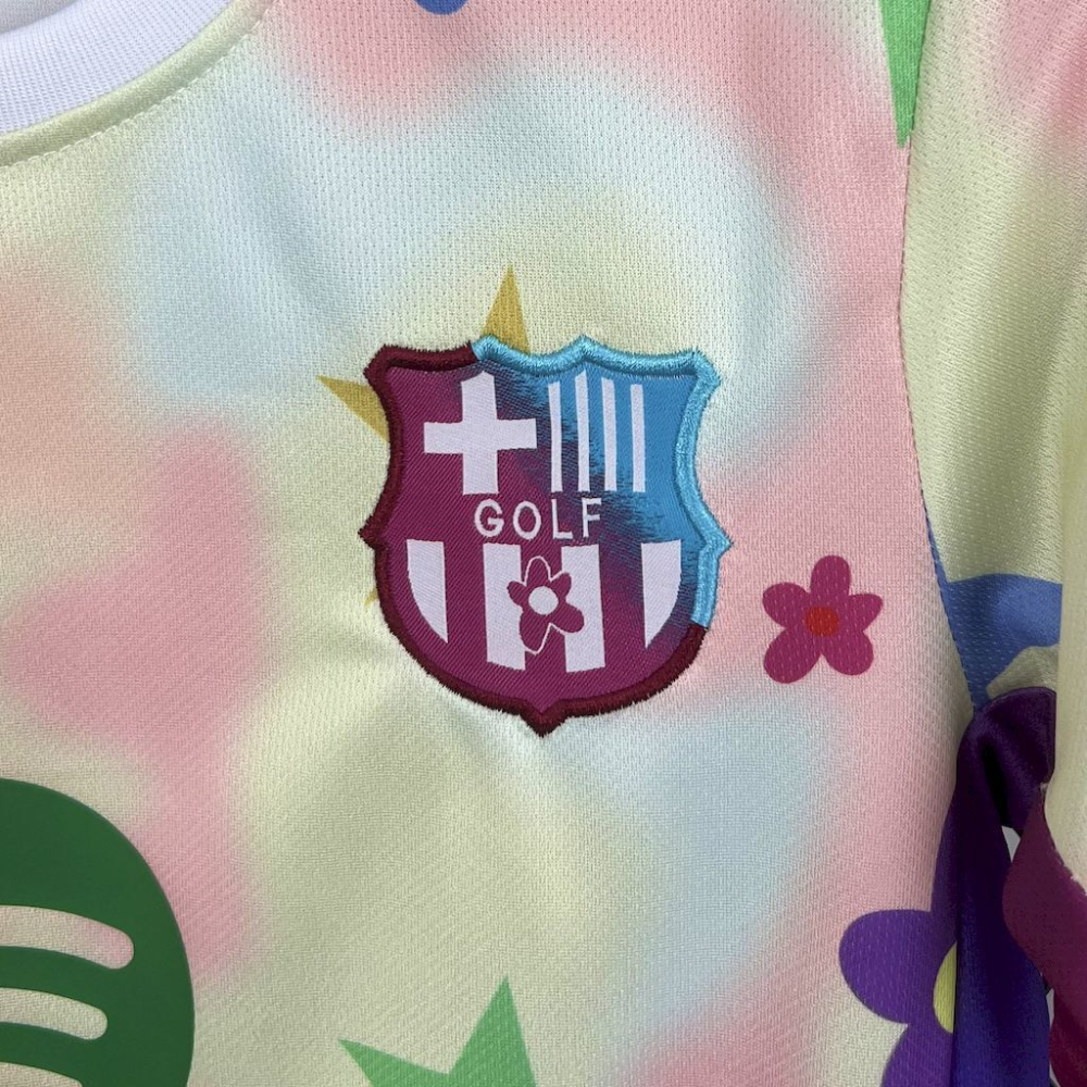 2025-2026 Barcelona Club Flower Special Edition Kids Kit 1:1 China Quality