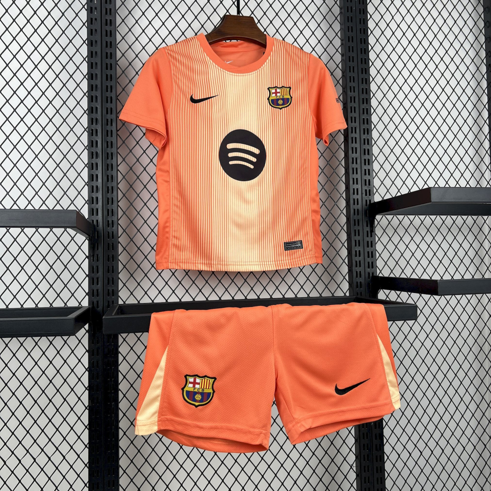 2025-2026 Barcelona Club Goalkeeper KIDS Football Shirt Fan edition1:1 China Quality