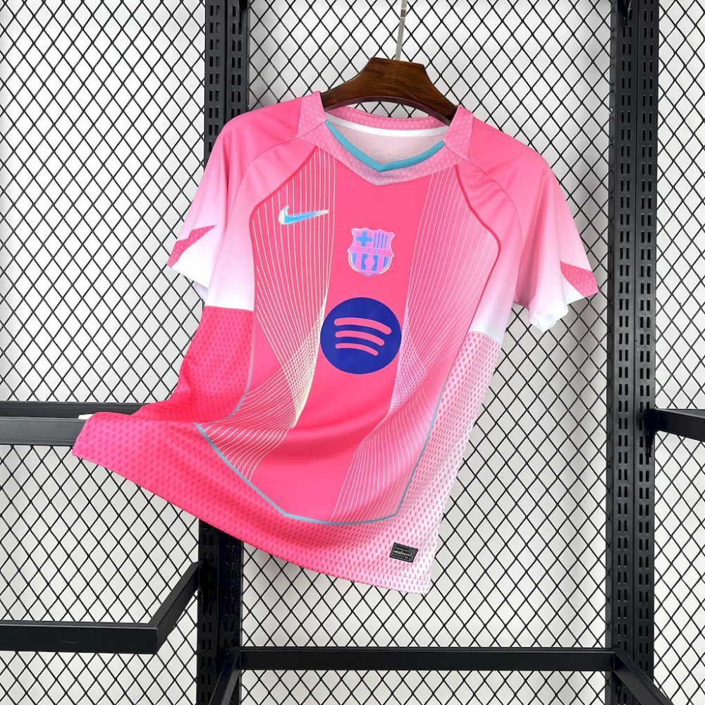 2025-2026 Barcelona Club pink special edition Football jersey Fan edition 1:1 China Quality