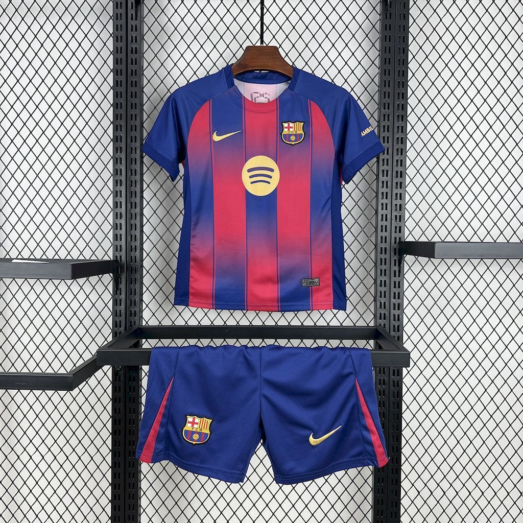 2025-2026 Barcelona Club Home KIDS Football Shirt Fan edition1:1 China Quality