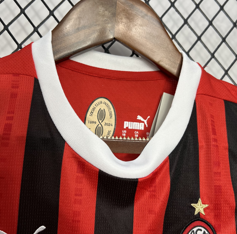 2024-2025AC Milan Club Kids Home Football Shirt 1:1 China Quality