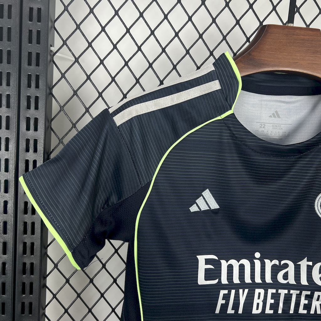2025-2026 Real Madrid Club Football Away Kids Kit   