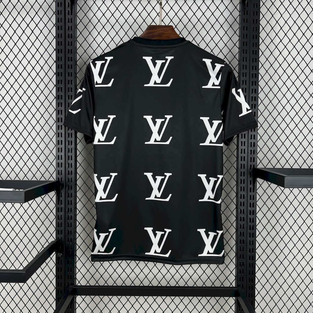 2025-2026 Real Madrid Club Football Louis Vuitton Joint Edition Black Jersey Fan edition 1:1 China Quality