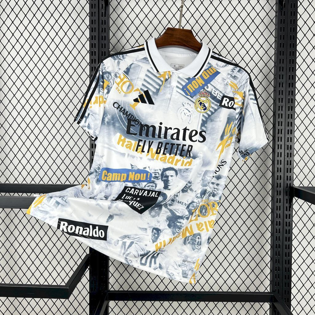 2025-2026 Real Madrid Club Football Glory Graffiti Board Jersey Fan edition 1:1 China Quality