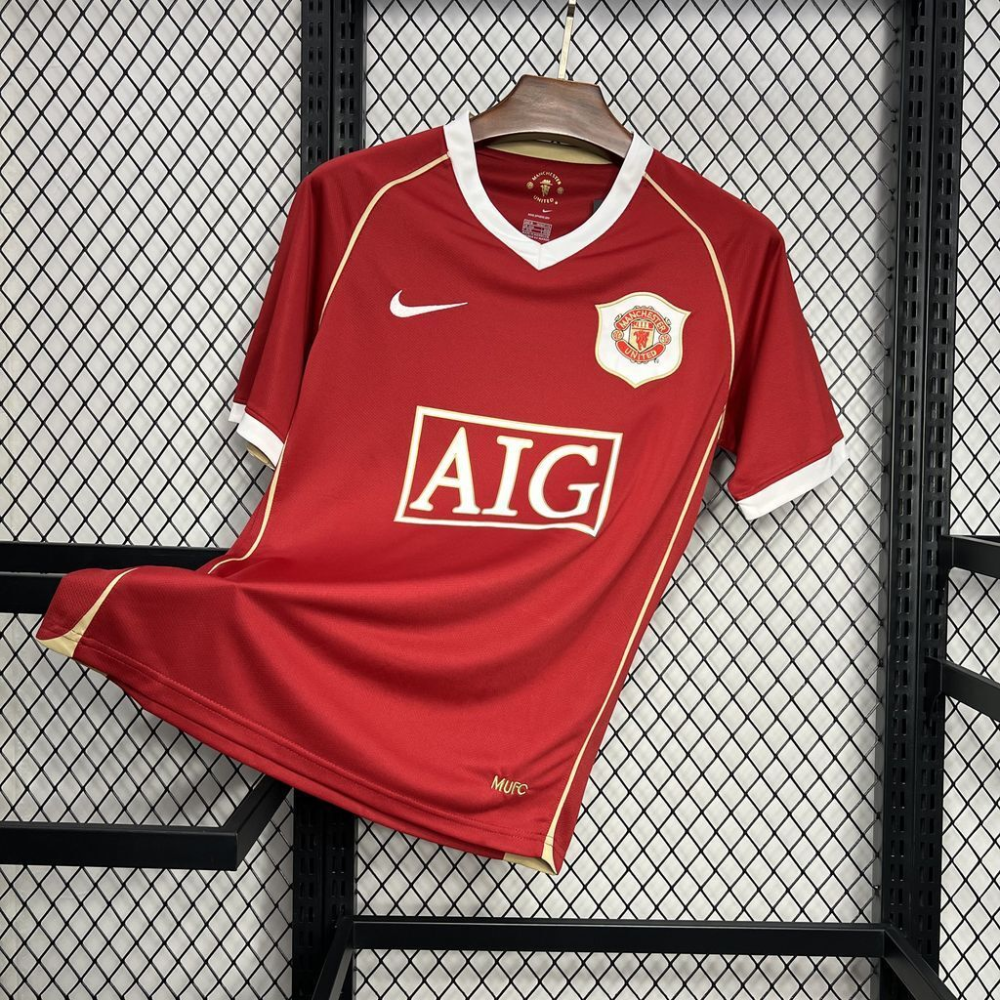 2006-2007 Retro Manchester United Club Home Retro Jersey Football Shirt 1:1 China Quality
