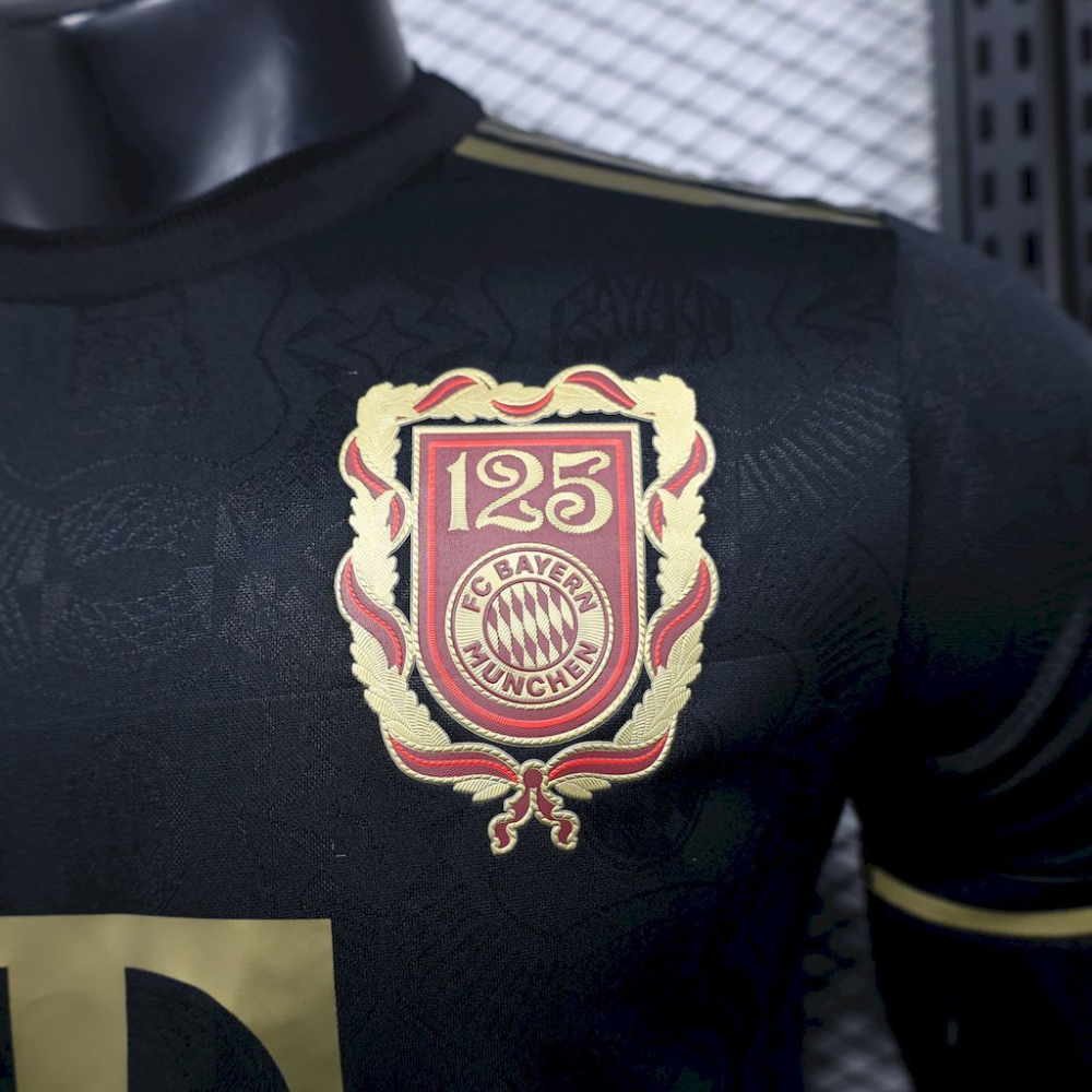 2024-2025 Bayern Munich Club 125 Anniversary Black Football Jersey Player Version 1:1 China Quality