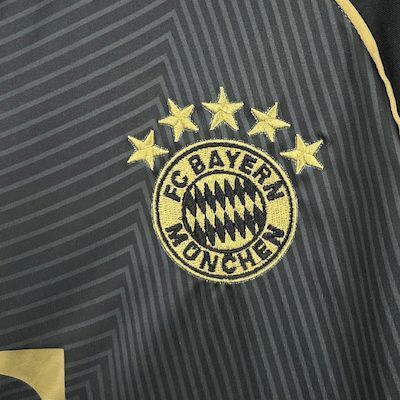 2025-2026 Bayern Munich Club Black Gold Special Football Jersey Fan    