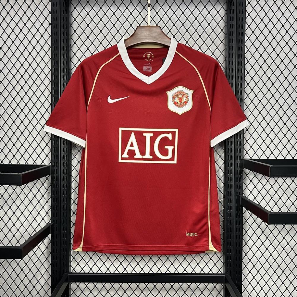 2006-2007 Retro Manchester United Club Home Retro Jersey Football Shirt 1:1 China Quality