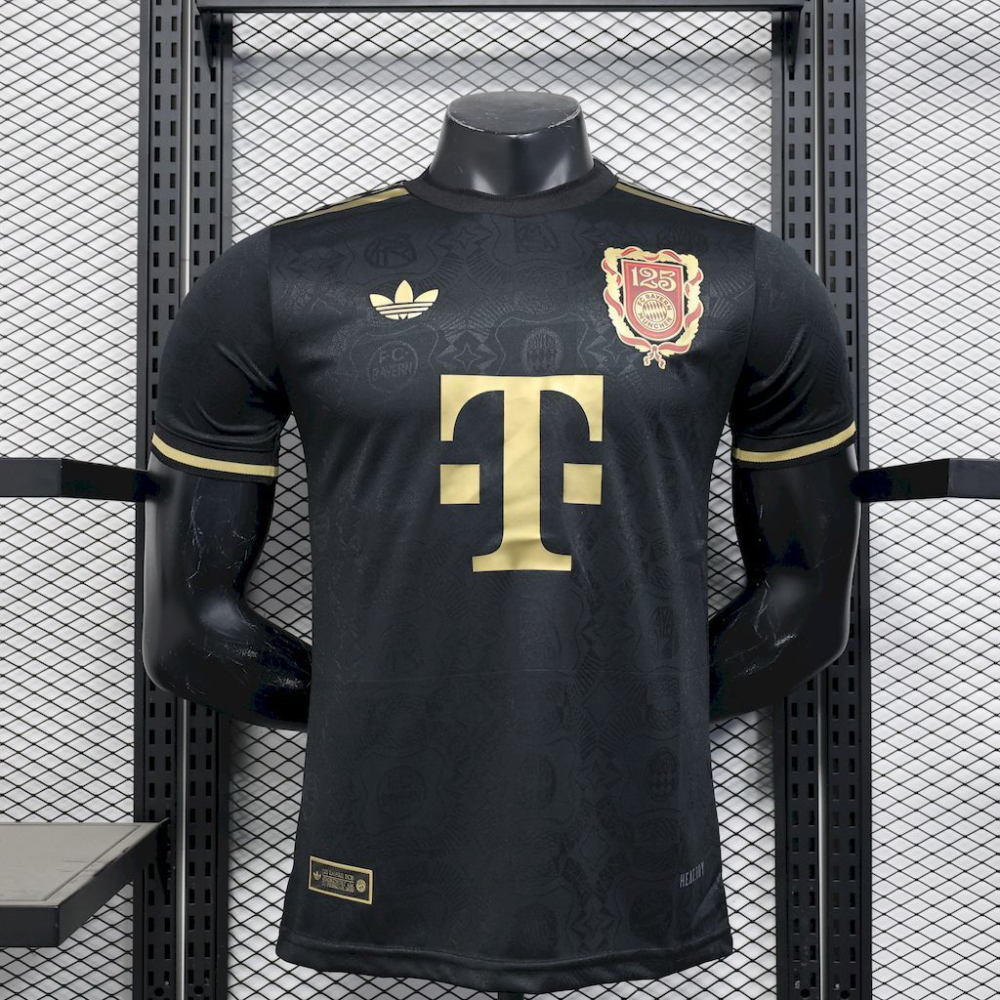 2024-2025 Bayern Munich Club 125 Anniversary Black Football Jersey Player Version 1:1 China Quality