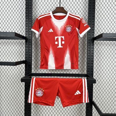 2025-2026 Bayern Munich Club Home Kids Football Jersey Fan    