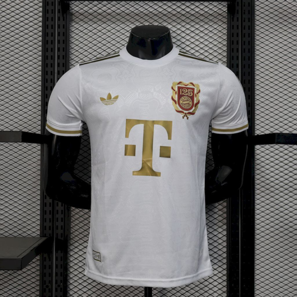 2024-2025 Bayern Munich Club 125 Anniversary White Football Jersey Player Version 1:1 China Quality