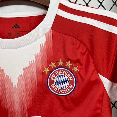 2025-2026 Bayern Munich Club Home Kids Football Jersey Fan    