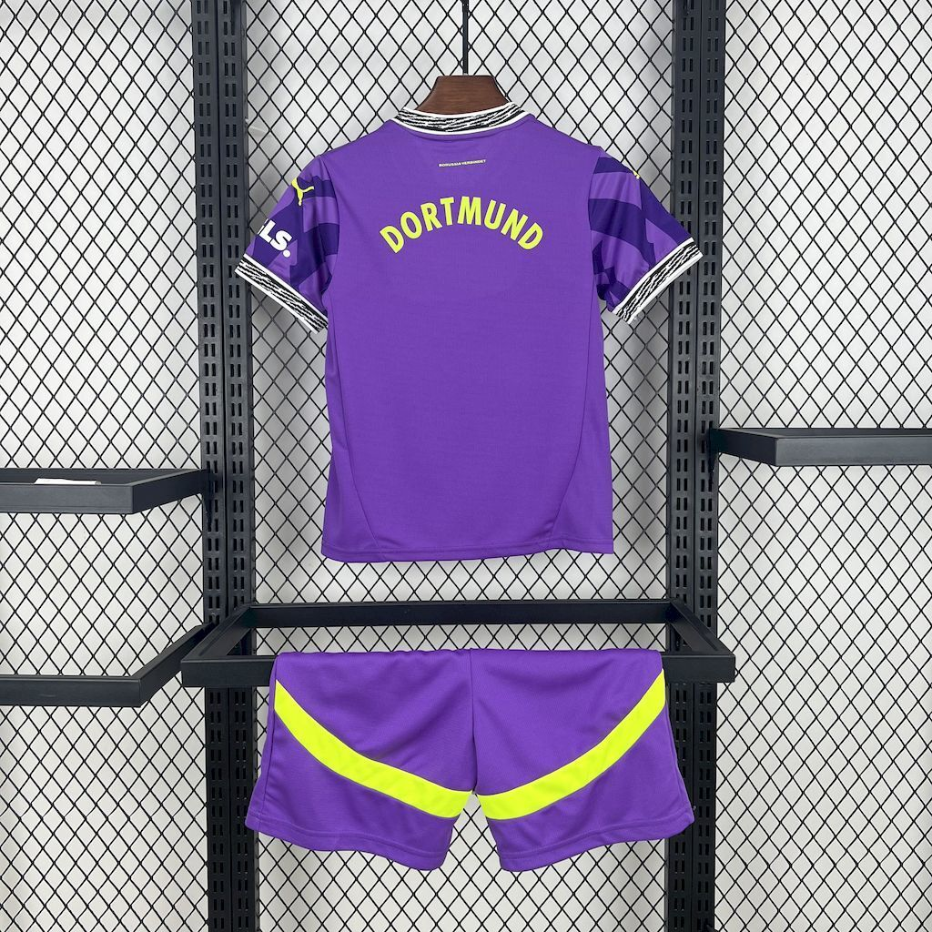 2024-2025 Borussia Dortmund Club Goalkeeper Special Kids Football Jersey Fan edition 1:1  China Quality