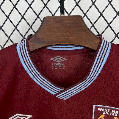 2025-2026 West Ham Club Home Kids Football Jersey Fan     