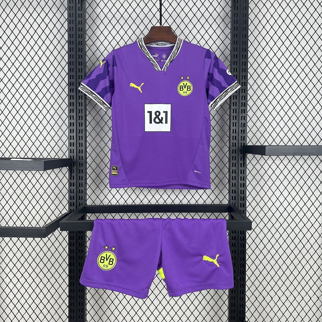 2024-2025 Borussia Dortmund Club Goalkeeper Special Kids Football Jersey Fan edition 1:1  China Quality