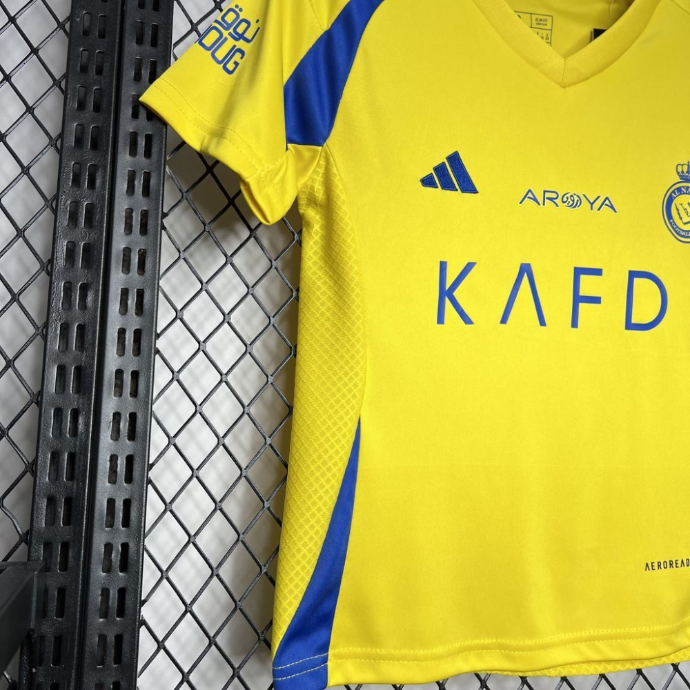 2024-2025 Al Nassr Club Home Kids Football Jersey Fan edition 1:1 China Quality