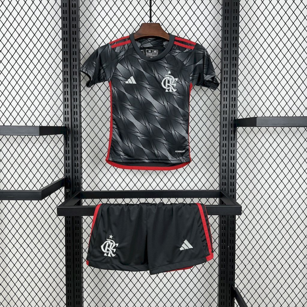 2024-2025 CR Flamengo Club Third Kids Kit Football Jersey 1:1  China Quality