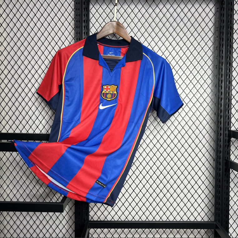 2001-2002 Barcelona  Away Retro Jersey 1:1 China Quality