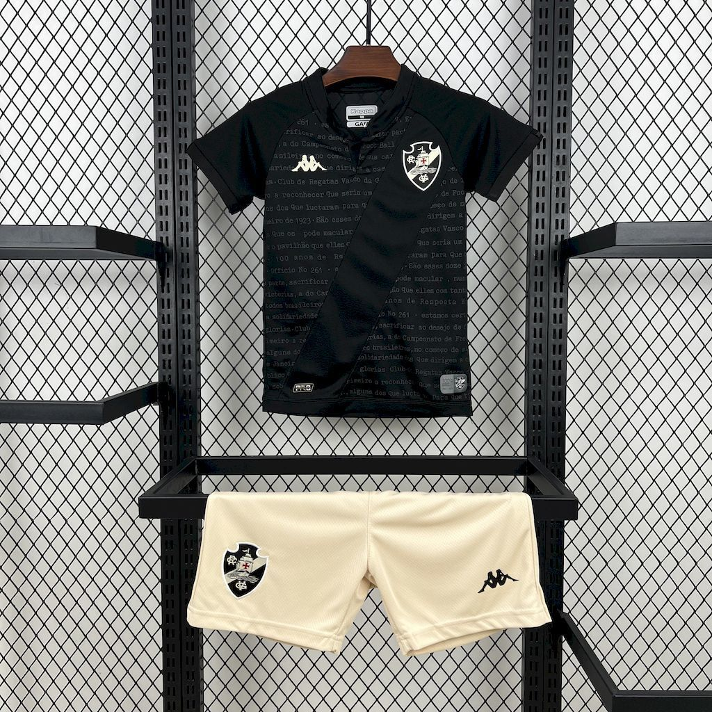 2024-2025 Vasco da Gama Club Black Kids Kit Jersey Fan version   