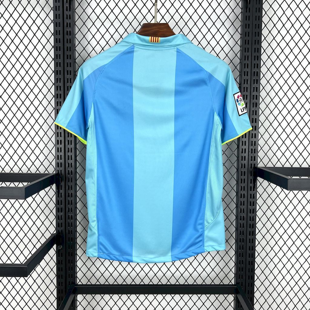 2007-2008 Barcelona  Away Retro Jersey   