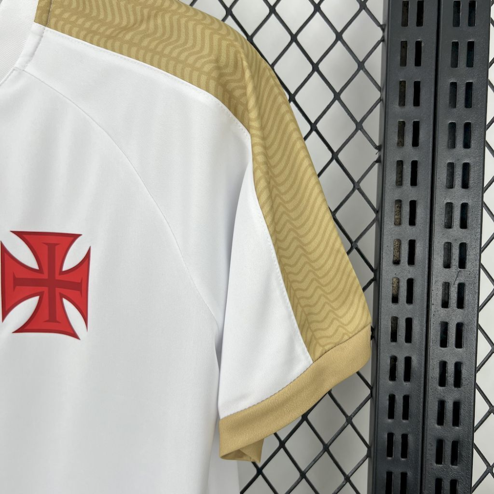 2025-2026 Vasco da Gama Club Supporter White Gold Jersey Fan version 1:1 China Quality