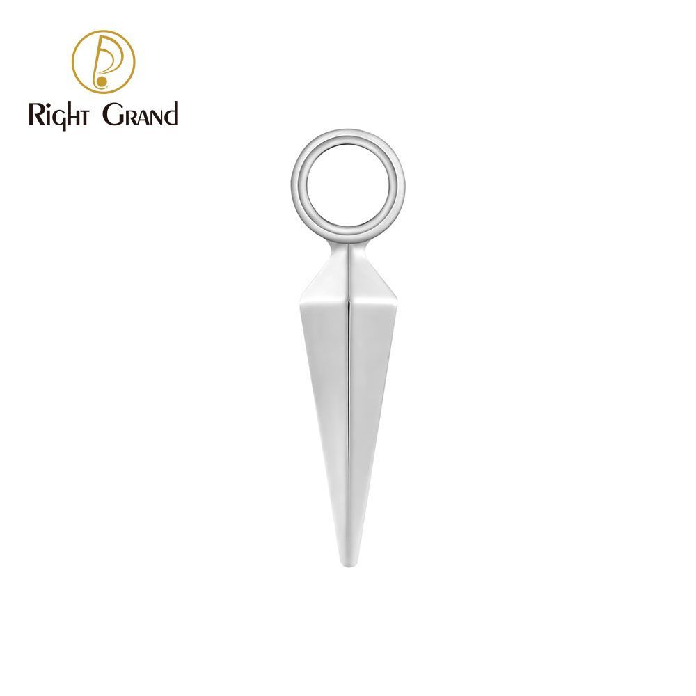 Right Grand Titanium Awl Ring Charm for Ear Lobe Dangle Hoop Huggie Earrings