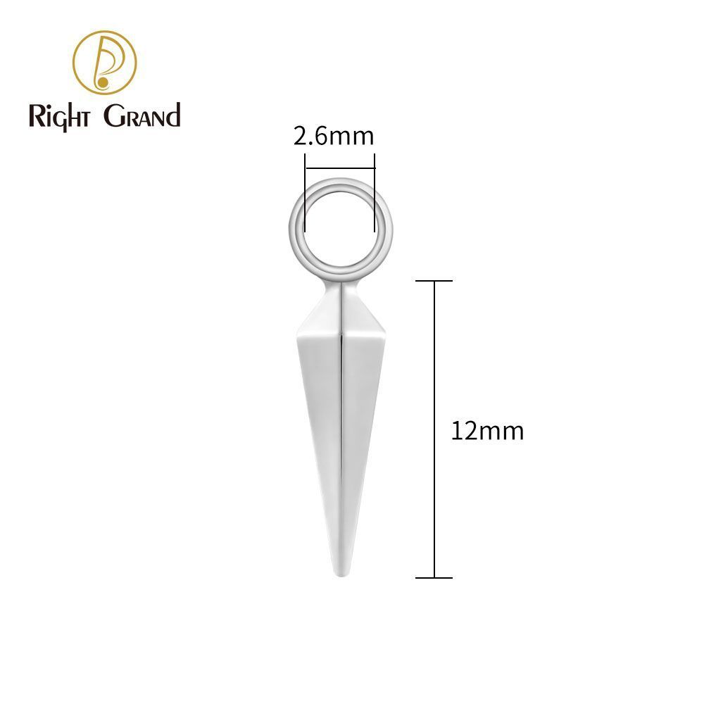 Right Grand Titanium Awl Ring Charm for Ear Lobe Dangle Hoop Huggie Earrings