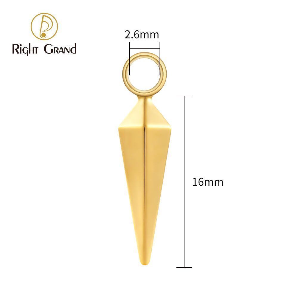 Right Grand Titanium Awl Ring Charm for Ear Lobe Dangle Hoop Huggie Earrings