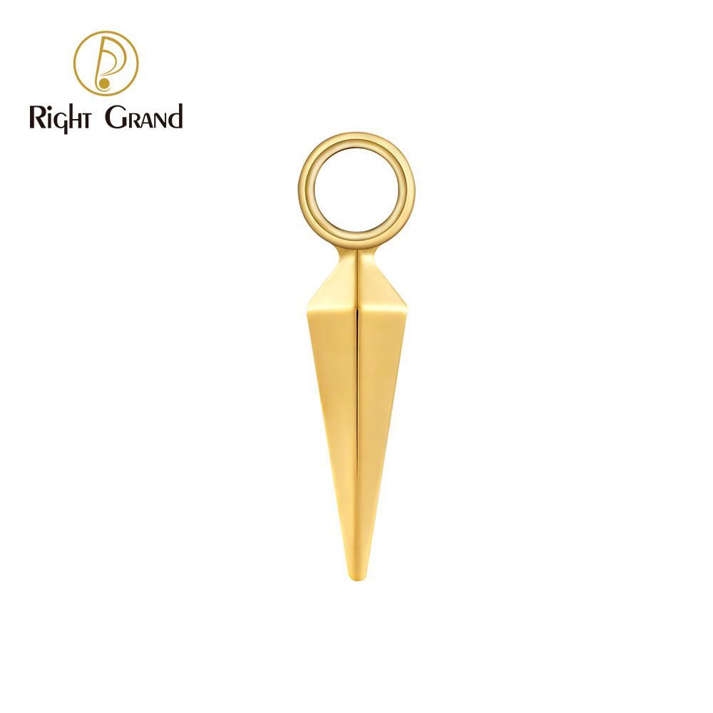 Right Grand Titanium Awl Ring Charm for Ear Lobe Dangle Hoop Huggie Earrings