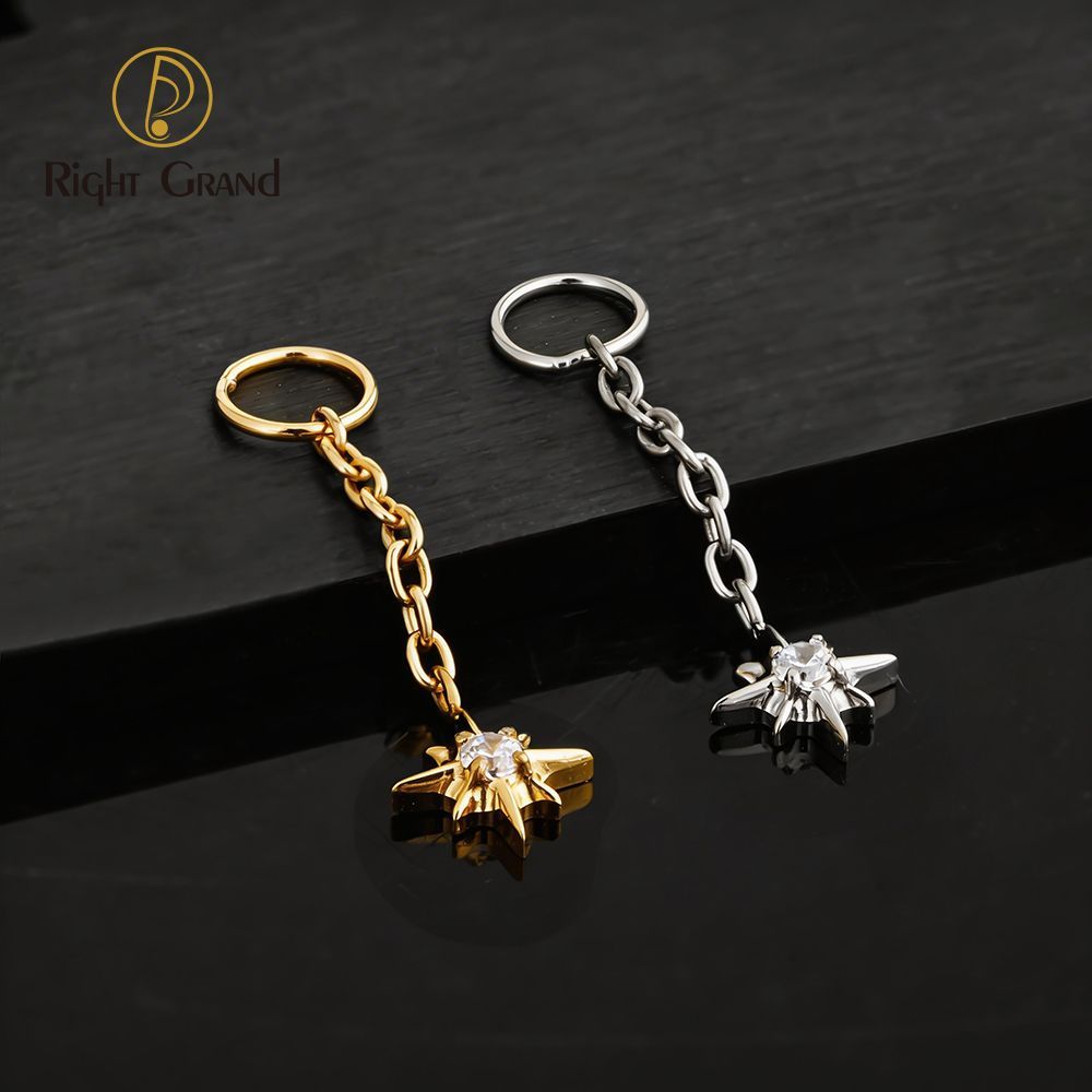 Right Grand ASTM F136 Titanium Starlight Drop Ring Charm for Ear Lobe Dangle Hoop Huggie Earrings
