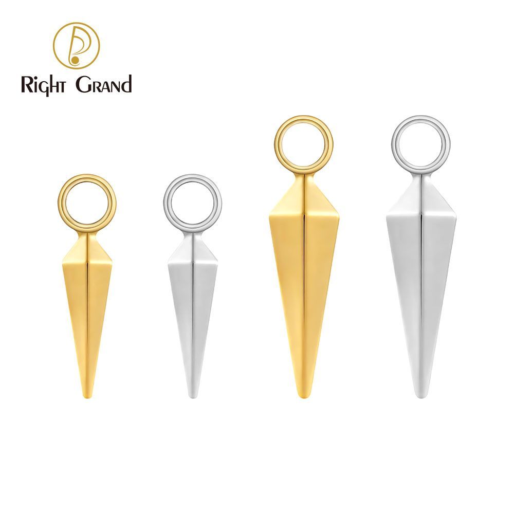 Right Grand Titanium Awl Ring Charm for Ear Lobe Dangle Hoop Huggie Earrings