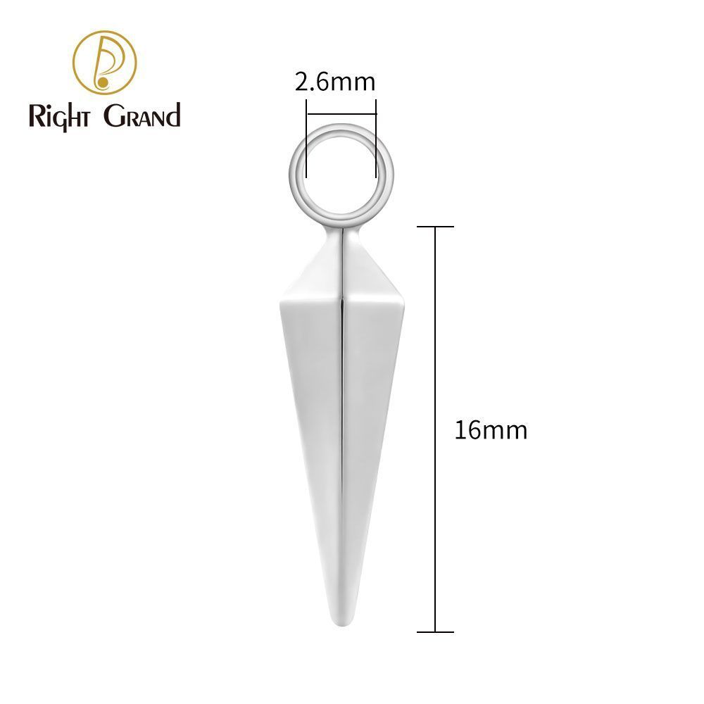 Right Grand Titanium Awl Ring Charm for Ear Lobe Dangle Hoop Huggie Earrings