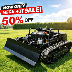 High Efficiency 25HP RC Slope Mower Loncin Engine 90cm Electric Adjustment Height Remote Control Lawn Mower for Farm