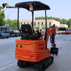 FREE SHIPPING 1 Ton Upgrade Small Mini Excavator Kuboat Engine Compact Digger Excavators with Side Swing Boom for North America
