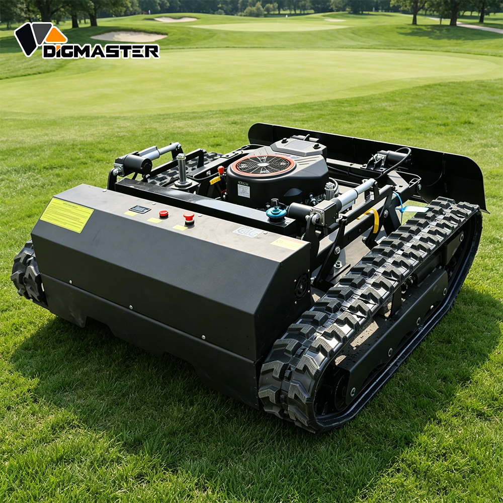 High Efficiency 25HP RC Slope Mower Loncin Engine 90cm Electric Adjustment Height Remote Control Lawn Mower for Farm