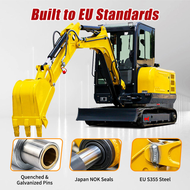 Free Shipping Mini Excavator CE Euro 5 EPA Kubota Engine Small Digger 3 Ton Crawler Excavators for Landscaping Construction,MY SHOP,Free Shipping Mini Excavator CE Euro 5 EPA Kubota Engine Small Digger 3 Ton Crawler Excavators for Landscaping Construction