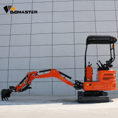 FREE SHIPPING 1 Ton Upgrade Small Mini Excavator Kuboat Engine Compact Digger Excavators with Side Swing Boom for North America