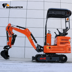 FREE SHIPPING 1 Ton Upgrade Small Mini Excavator Kuboat Engine Compact Digger Excavators with Side Swing Boom for North America