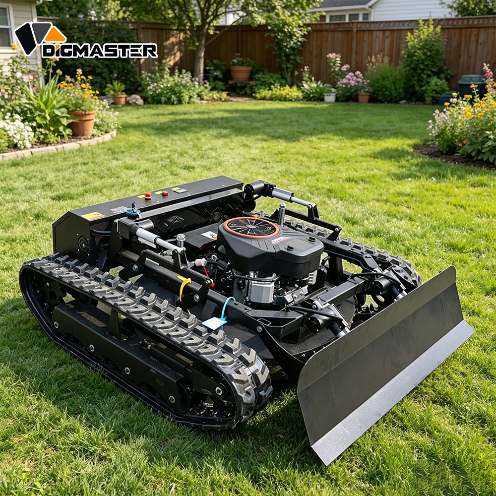 High Efficiency 25HP RC Slope Mower Loncin Engine 90cm Electric Adjustment Height Remote Control Lawn Mower for Farm