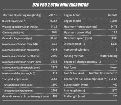 MINI EXCAVATOR-D20 PRO