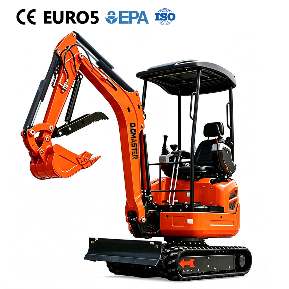 Mini Excavator-D18,DIGMASTER (Shandong Digmaster Machinery) makes CE & EPA-certified mini excavators, skid steers, mowers and forklifts. 19+ yrs experience. Get a quote.,D18 Mini Excavator 1.4 Ton | DIGMASTER