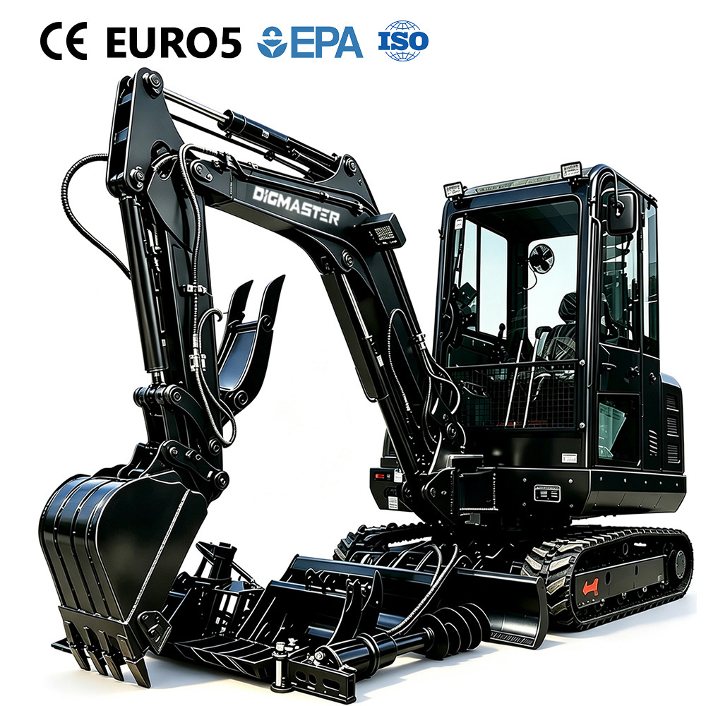 Mini Excavator-DE-35,DIGMASTER (Shandong Digmaster Machinery) makes CE & EPA-certified mini excavators, skid steers, mowers and forklifts. 19+ yrs experience. Get a quote.,DE-35 mini excavator | DIGMASTER